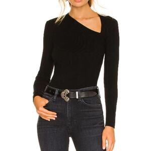 One Grey Day Women's Black Leon Top Size XS